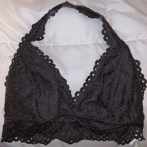 gray bralette